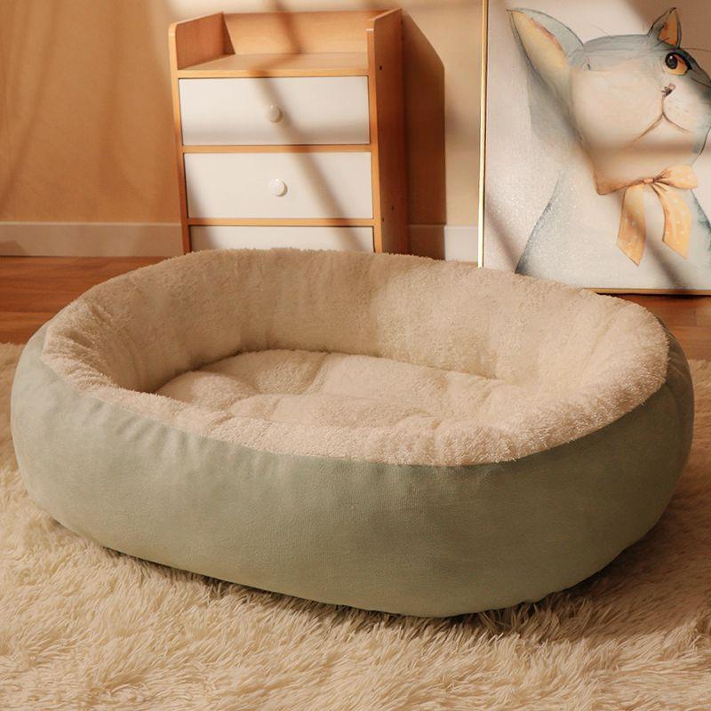 New Dog Kennel  Oval Pet Kennel  Summer Cool Kennel Dog Bed  Medium and Large Kennel Mat  Winter Warm Cat Kennel