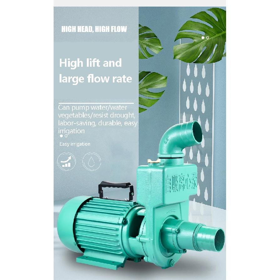 Centrifugal Pump Well Water Pump Large Flow Rate 1.5 Inches 2 Inches 3 Inches Household 220V Septic Tank Sewage Self-Priming Pum
