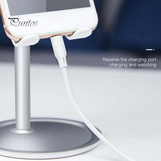 Desk Aluminium Alloy Anti-slip Tablet Stand Adjustable Rotatable Phone Holder