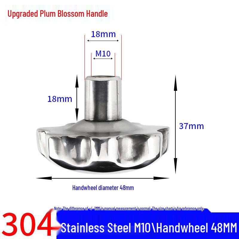 Stainless Steel Plum Blossom Handle Hand Wheel Nut Set