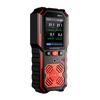 4 in 1 Gas Detector, Portable O2 LEL CO H2S Monitor with LCD Display and Backlight, Data Storage, Multi Gas Detector