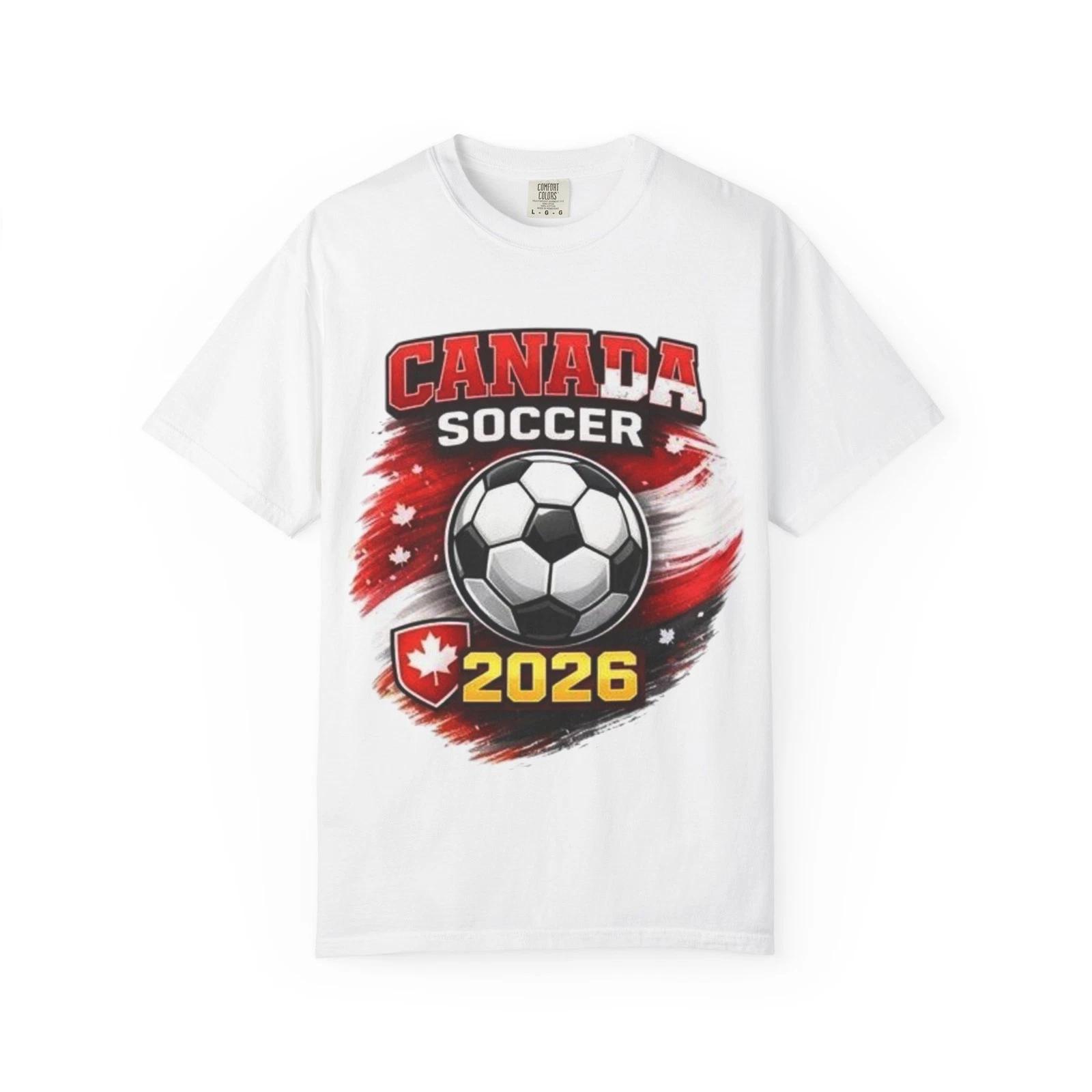 Canada World Cup Soccer 2026 T-shirt | Soccer Ball Canada Crest XL