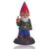 1pc Garden Decoration Outdoor Cartoon Gnome Vertical Middle Finger Resin Crafts Statues Decorations Gifts Yard Garden Ornaments
