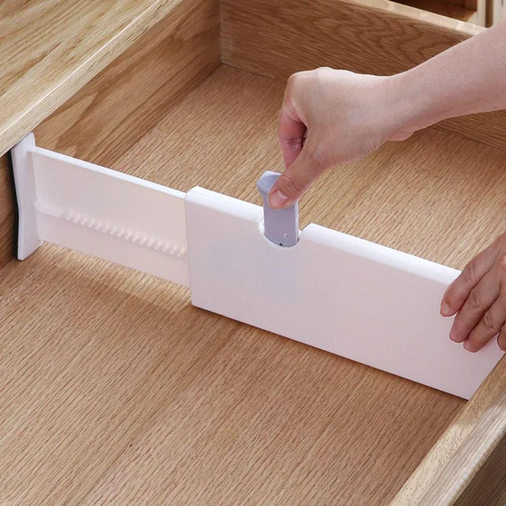 Adjustable Drawer Organizer ABS Wardrobe Separator Underwear Storage Divider  Kitchen