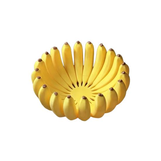 Decorative Fruit Tray 3D Printed Banana-Shaped Storage Tray, Banana Bowl Holder, Modern for Stylish Holder Kitchen, Dining Table & Entryway, 10cm