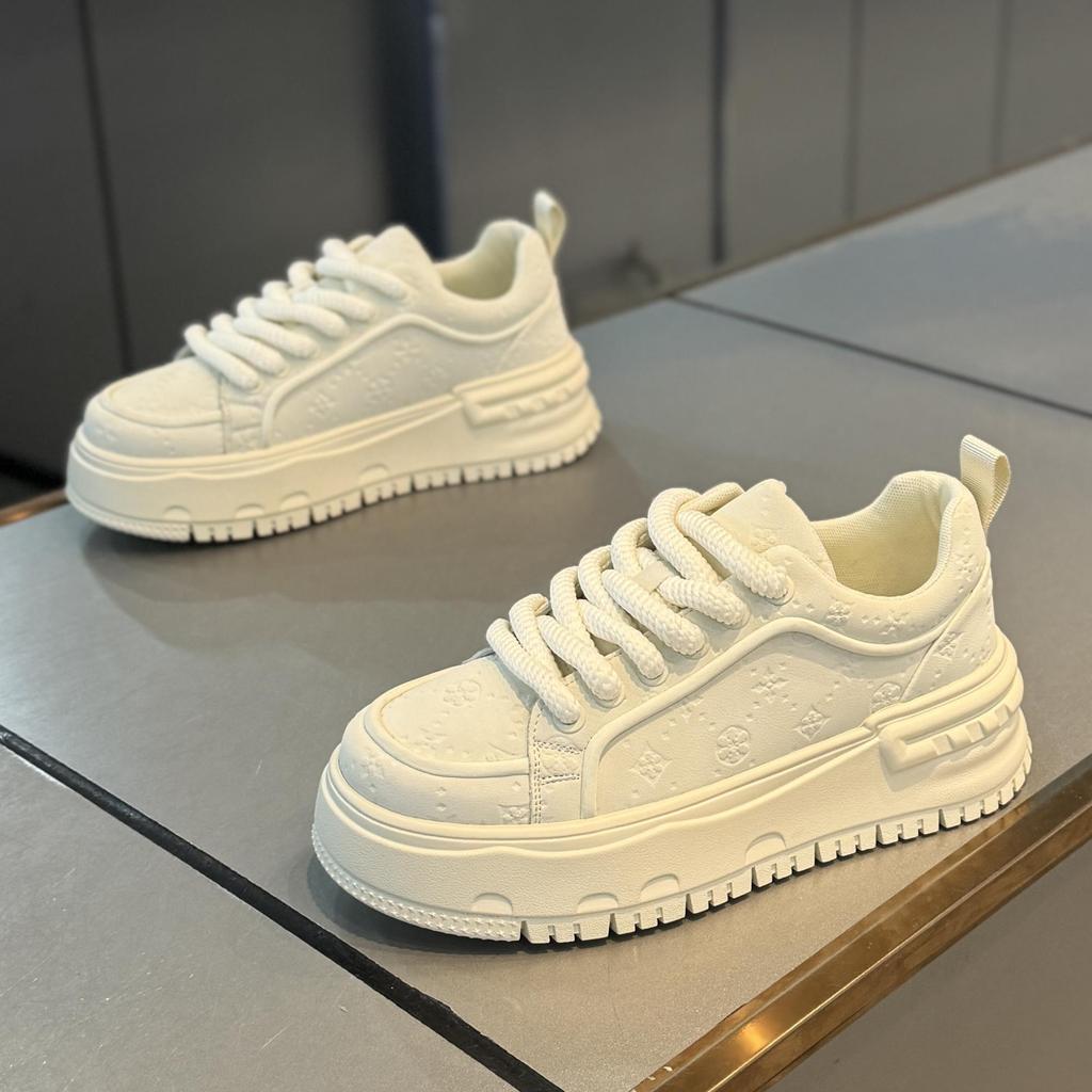Casual board shoes thick sole invisible inner height increase CM spring and summer sports leisure mesh shoes