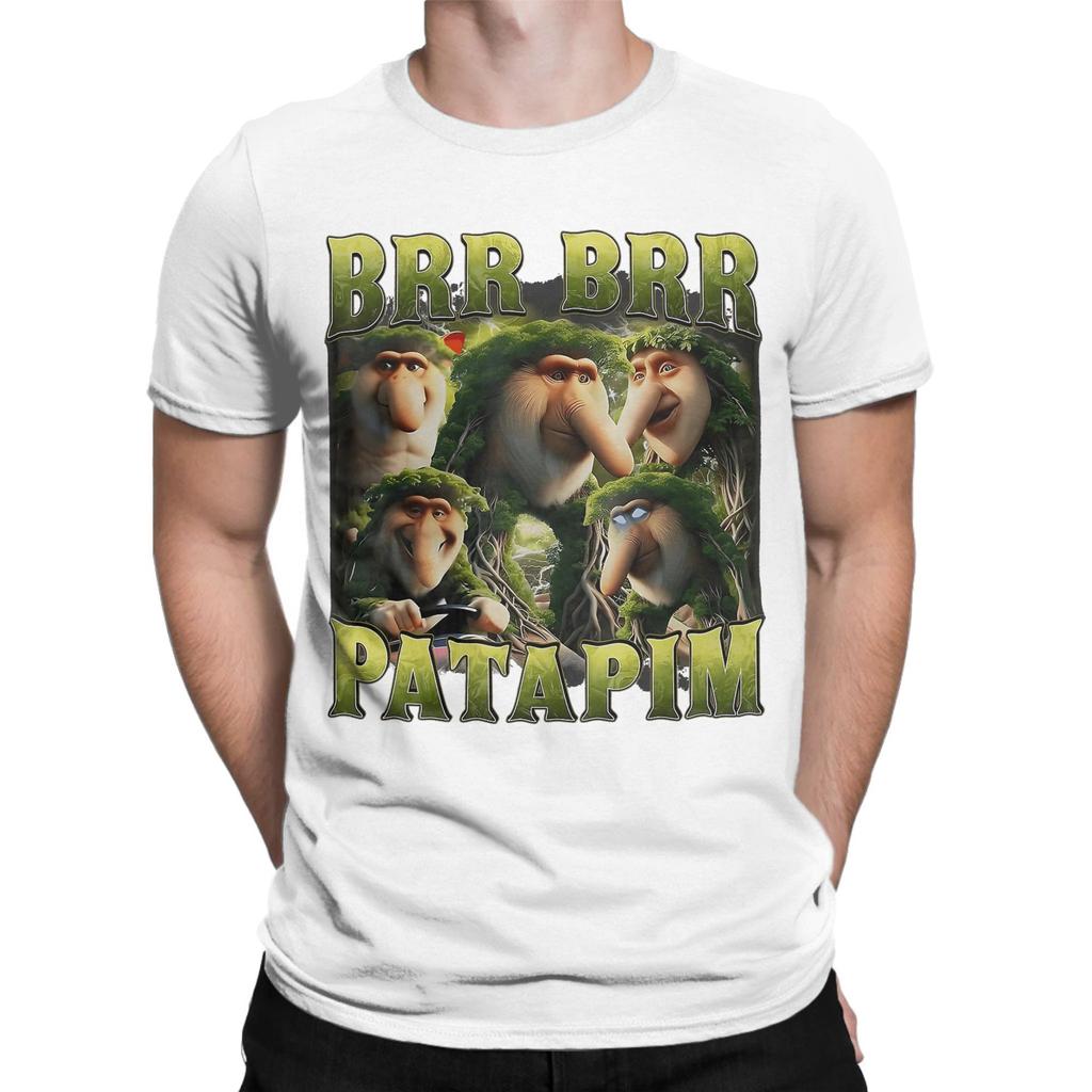 Patapim Funny Italian Brainrot Meme Humor T Shirt Summer Cotton TShirts For Men Fashion Loose Tee Shirt Streetwear Clothes