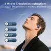 168 Languages AI Live Translation Earbuds Bluetooth 5.4 Touch Screen Earphones Real-Time Headphones Translator Fit iOS Android Ideal Business Learning