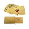 Non-Toxic 24K Gold Waterproof Playing Cards Plastic Poker Game Pet Table Games Halloween Christmas Family Game Nights Board Game Gift