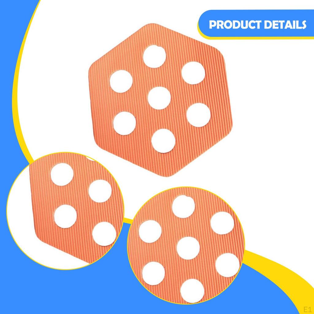 12 Pieces Hexagon Surfboard Pads Deck Decking Accessories Non Slip Mat Grip for