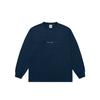Micro Pigment Long-Sleeve Navy Unisex Tops Blue P28ES004