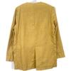 R'iam Plage Gold 19-010-922-6030 Linen Collarless Jacket Jacket 38 BrownUsed