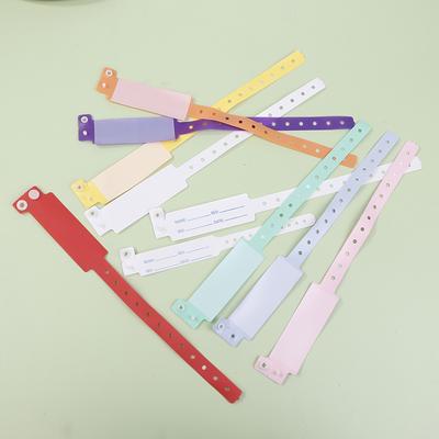 Hot Sale 10pcs Disposable Waterproof Plastic Wristband Handwritten Identity Information Disposable Single Use Wristband