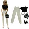 1 Set 11,5 Zoll Puppe Lederkleidung 1/6 Puppenkleid 29-32 CM Puppenmantel Für FR ST Puppenzubehör Kleidung Damen Partykleidung JJ