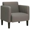 VidaXL Canapé-chaise Accoudoirs Gris Clair 54 Cm Tissu Velours Côtelé, Simple Sofa, Comfort Sofa, TV Armchair, Sofa, 4100515