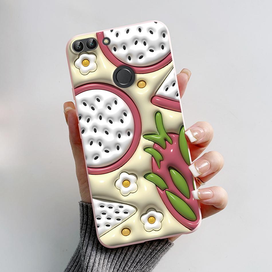 For Huawei P Smart 2018 Case Cute Cat Bear Cartoon Frog Soft Cover For Huawei P Smart FIG-LX1 5.65 Inch Case Coque Fundas Shell