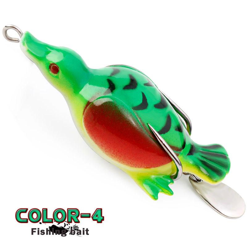 Fiskedrag Mjukt bete Simulering Fågel Swimbait Artificiellt silikonbete med krokar