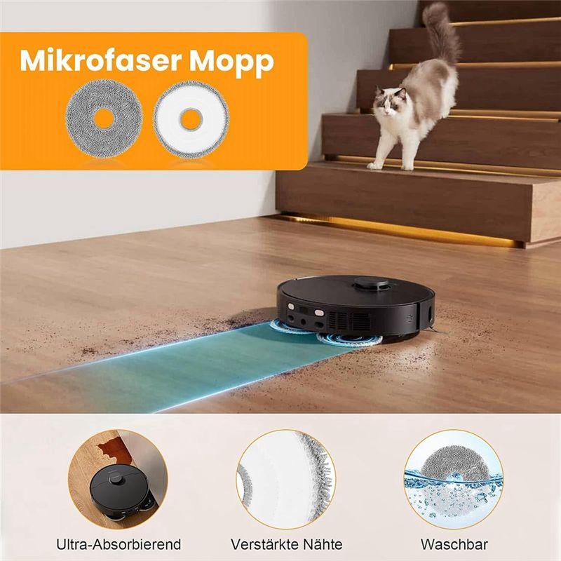 A20F-20PCS For Dreame X40 Ultra Complete/X40 Master/L40 Ultra Robot Vacuum Parts Main Side Brush Mop Cloth Dust Bags Filters