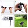 Solar Powered 50 LED String Light Garden Path Yard Decor Lamp Outdoor Waterproof