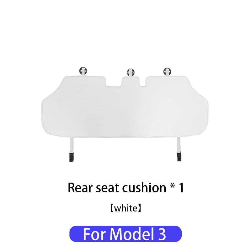 Ice Silk Seat Cover White For Tesla Model Y Model 3 2025-2018 Ventilation Heat Dissipation Stain Preventi Interior Accessories