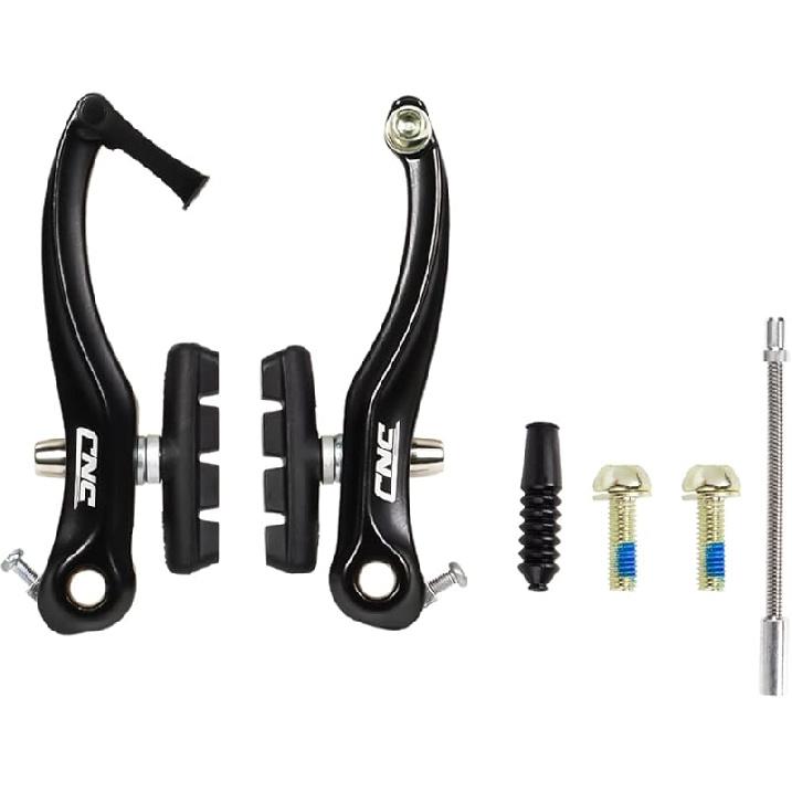 CNC V Brake Set, Bicycle Linear Pull V Brakes for Front/Rear Wheel, Long Arm 110mm, Black … V Brake 1 Pair-55