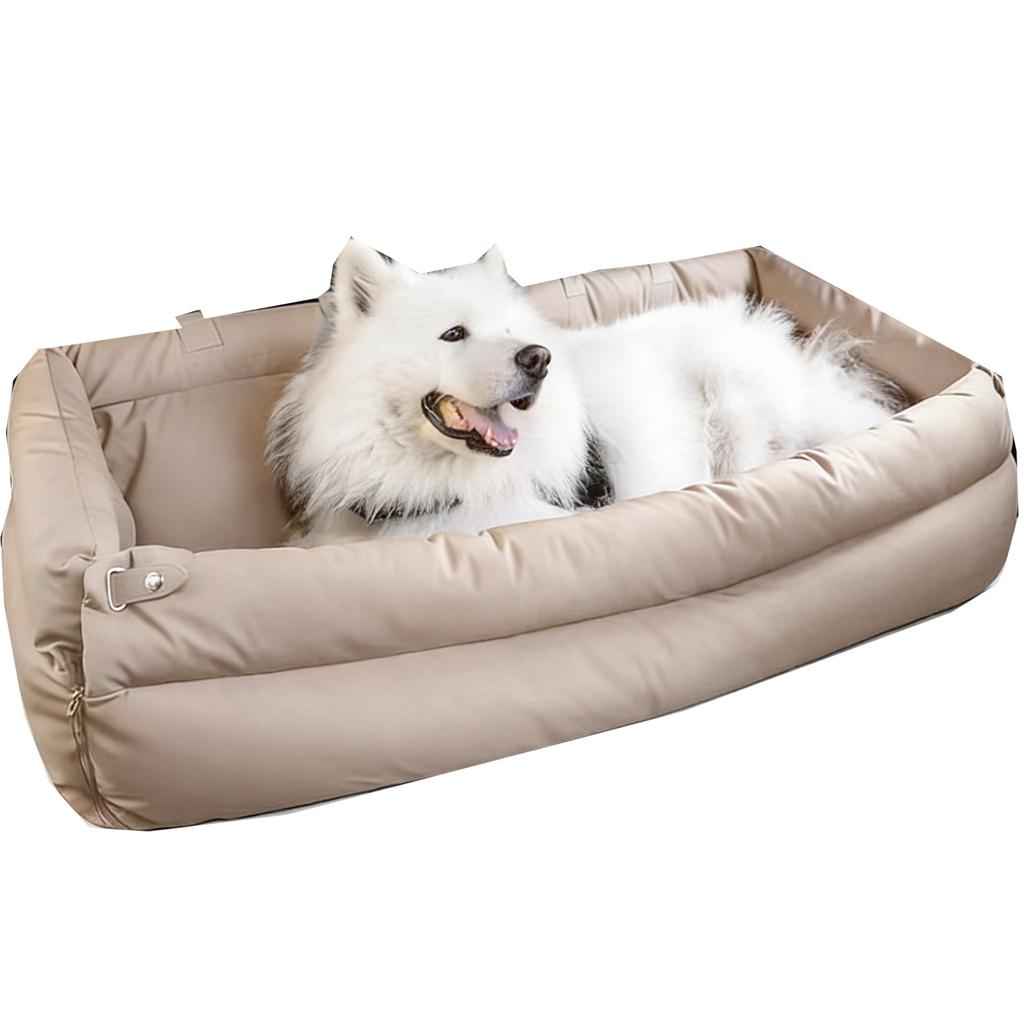 Winter Warm Extra Large Dog Bed Removable Cover All Season Use with Carrying Handles for Big Dogs Car Sofa Dog Accessories