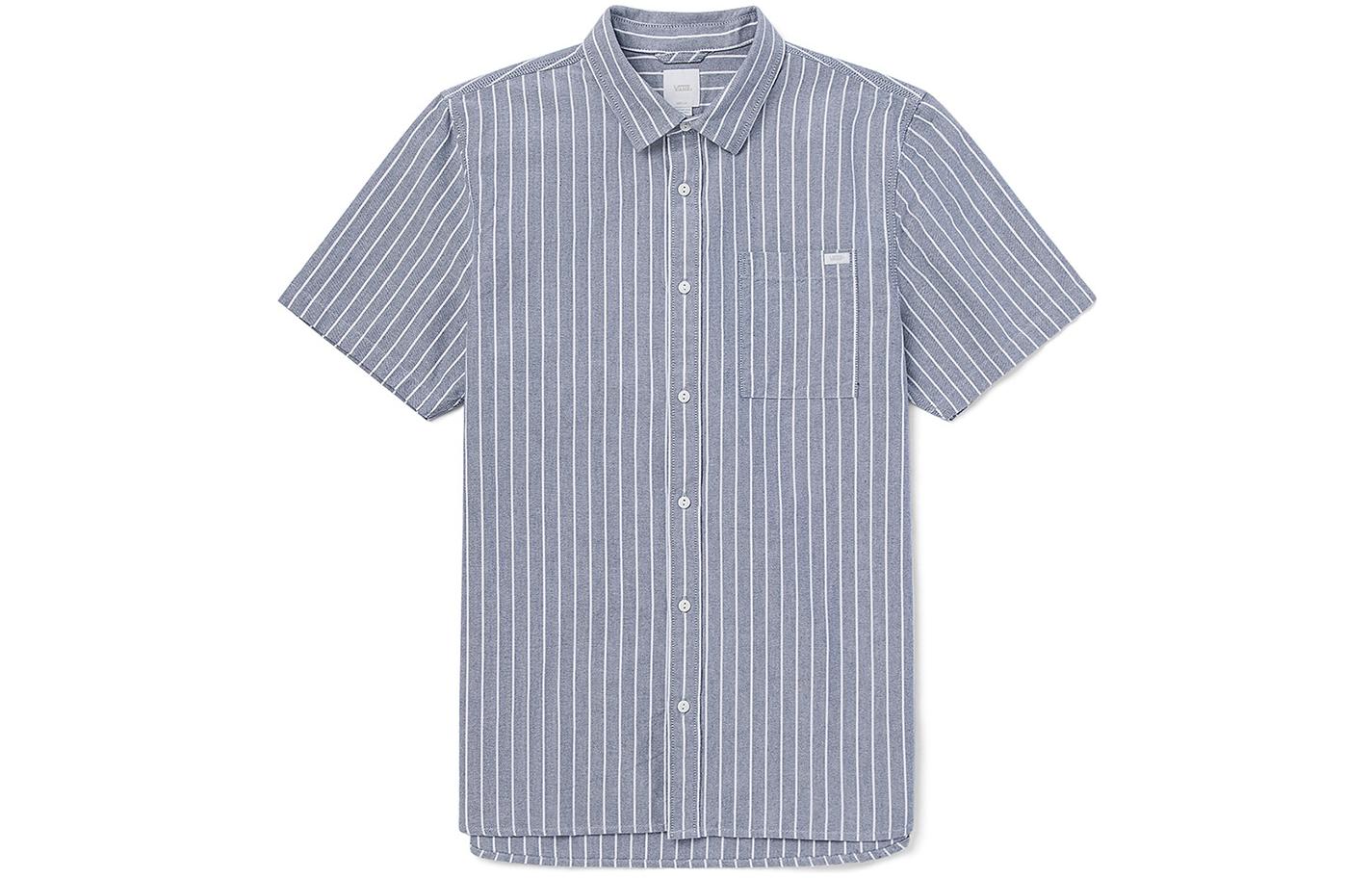 Vans Shirts Men s Dark Blue Lapel Moderate Other VN0A5KMX5S2 L