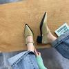 [Ushilai] French pointed temperament Mary Jane shoes women's 2025 spring new fashion shallow mouth versatile single shoes