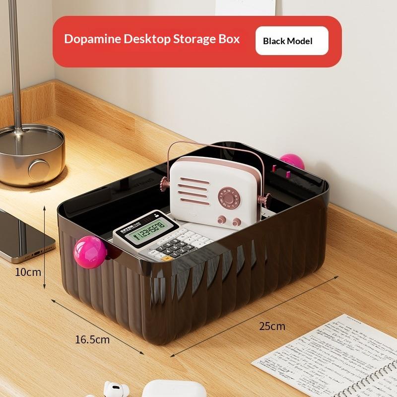 Dopamine Ball Storage Box Multi Functional Office Desk Storage Basket Stationery And Miscellaneous Sorting Desktop Storage Box
