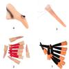Witch Fingers Nails Halloween Costume Props Fake Witch Nose for Party Club