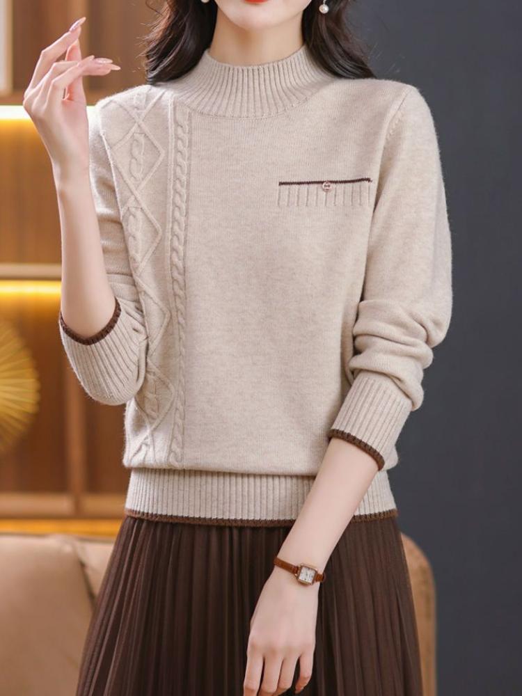 Fashion Loose Cashmere Women Sweater Autumn Winter Soft Warm Long Sleeve Solid Jumper Knitted Sweaters for Female Pullover Tops