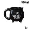 Halloween Wizard Magic Jar Ceramic Mug Decorative Ornament Pumpkin Ghost Afternoon Tea Breakfast Milk Cup Halloween Gift