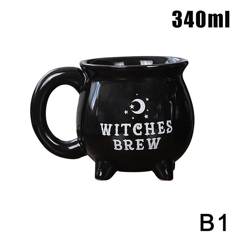 Halloween Wizard Magic Jar Ceramic Mug Decorative Ornament Pumpkin Ghost Afternoon Tea Breakfast Milk Cup Halloween Gift