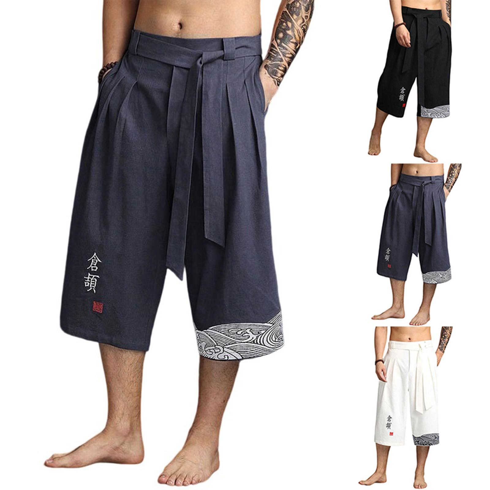 

Casual Sports Pants Men S Loose Pants Long Version Fitness Running Training Pants L чорний