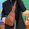 Nuova Borsa Petto da Donna alla Moda con Texture Borsa a Tracolla in Morbida Pelle Zaino Business Casual Borsa per Cellulare