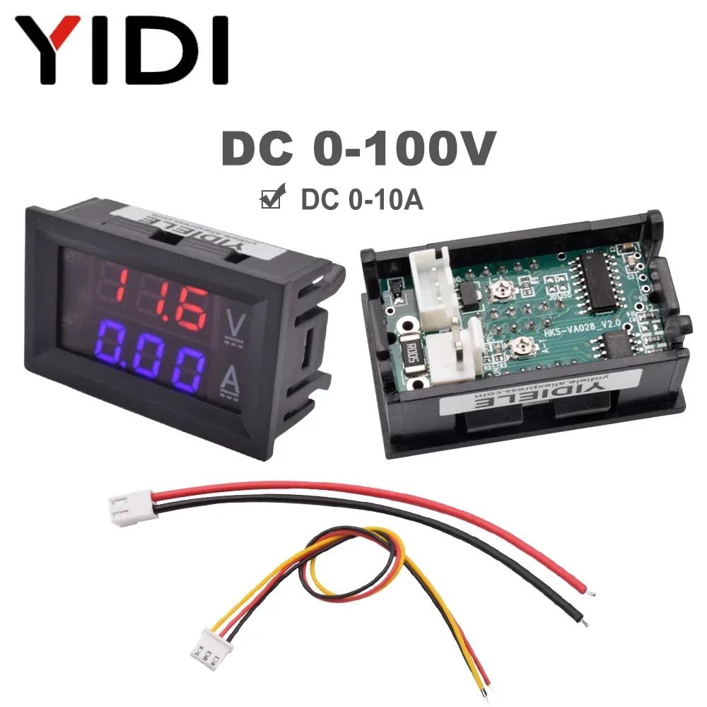 0.56 Inch LED Digital Display Current Voltage Meter DC 0-100V 0-1A 0-10A Ammeter Voltmeter Calibrate Reading Volt Amp Detector