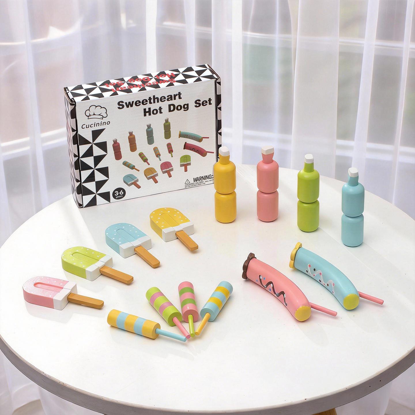 Children s Dessert Play Set: Candy, Donut, Macaron, Ice Cream & Popsicle Simulation Toys