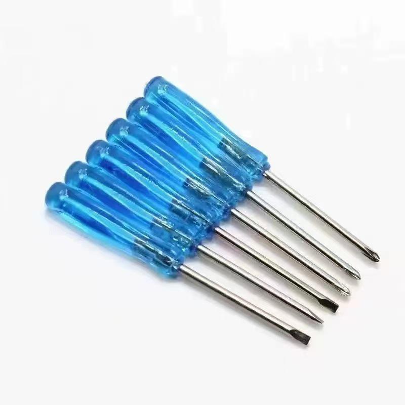 Small Multi-Tip Screwdriver Toy Gift: 45mm Blue, 65mm Red, 2.5 & 2.0 mm Tips