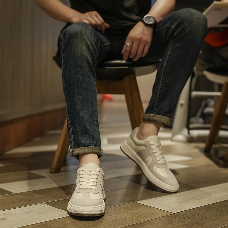 Новые кожаные модные повседневные туфли для мужчин — фото 4