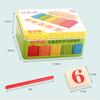 1 Kit Children Preschool Playthings Montessori Style Counting Sticks Rods Featuring Iron Box Math Education Ideal For Boys and Girls