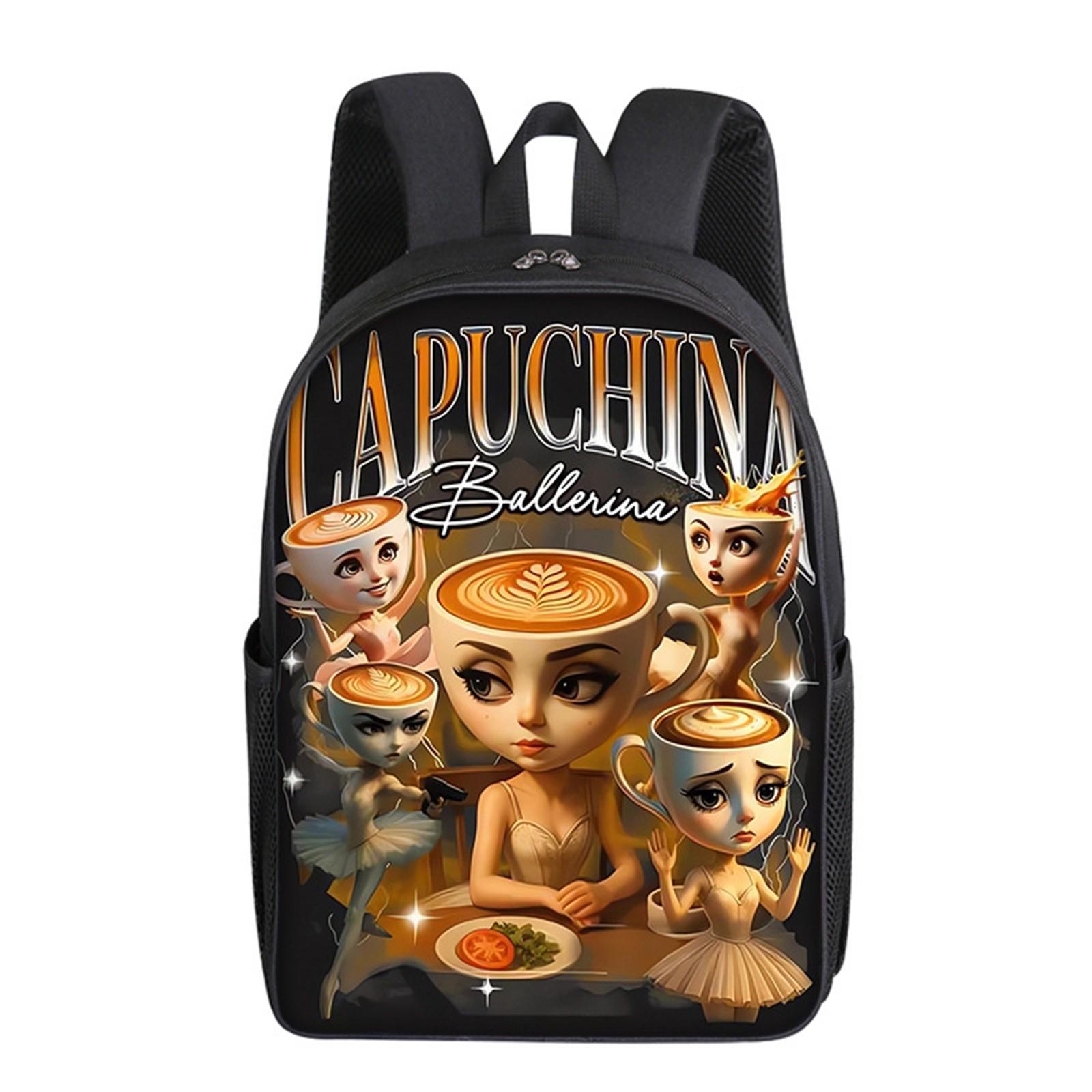 

Повседневная сумка через плечо с рисунком из мультфильма для учеников младших классов средней школы, рюкзаки большой вместимости One Size