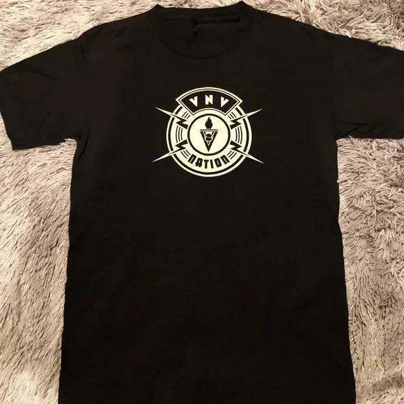 VNV Nation Band Black Cotton T-Shirt Short Sleeve aDULTS S разноцветный
