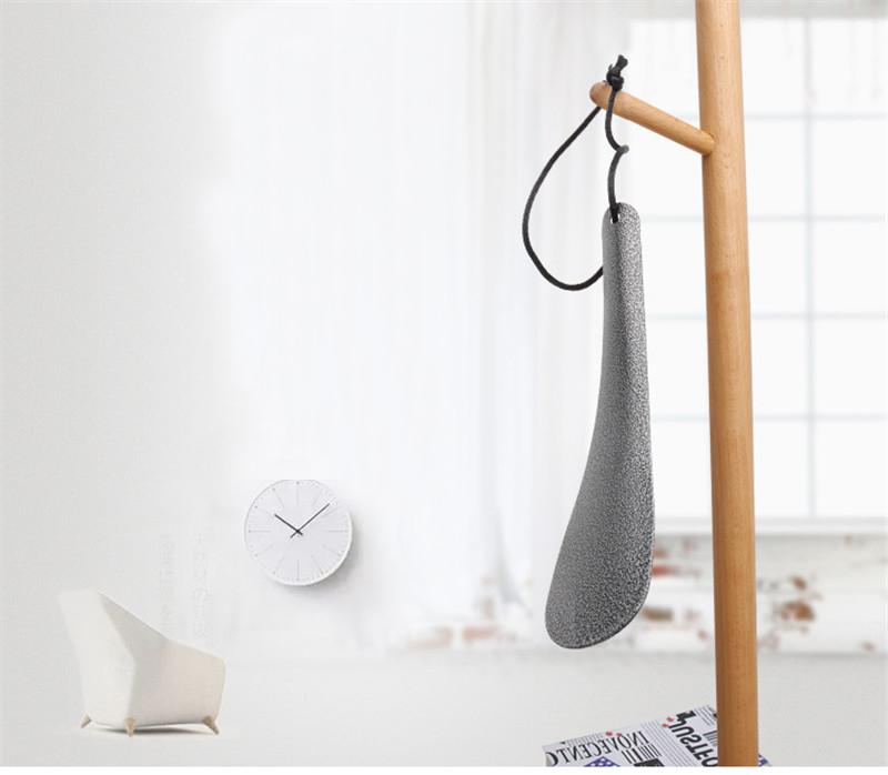New High quality Pratical Professional Durable Handle Stainless Steel 19cm Metal Shoe Horn Lifter Tool Shoespooner Shoehorn