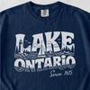 Lake Ontario Shirt, Great Lakes T Shirt, Lighthouse Shirt, Sailing Shirt, New York Lake Tee, Ontario Canada Gift, Vintage Lake Shirt