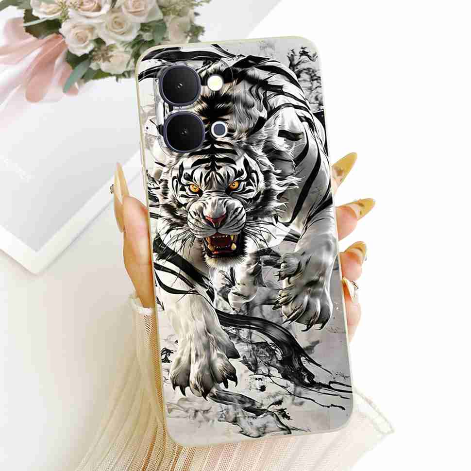 For Vivo Y31d 4G V2543 Case Fashion Cartoon Painting Silicone Full Protcetion Back Cover For Vivo Y 31d Y31D 4G Bumper Shell
