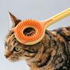 Retractable Cat Back Scratcher, Long Handle Cat Face Massager, Double-Sided Massage Head, Gentle Grooming Tool, 2-in-1 Cat Wand Toy for Indoor Cats
