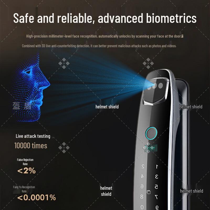 KUIDUN Smart Door Lock with 3D Face Recognition
