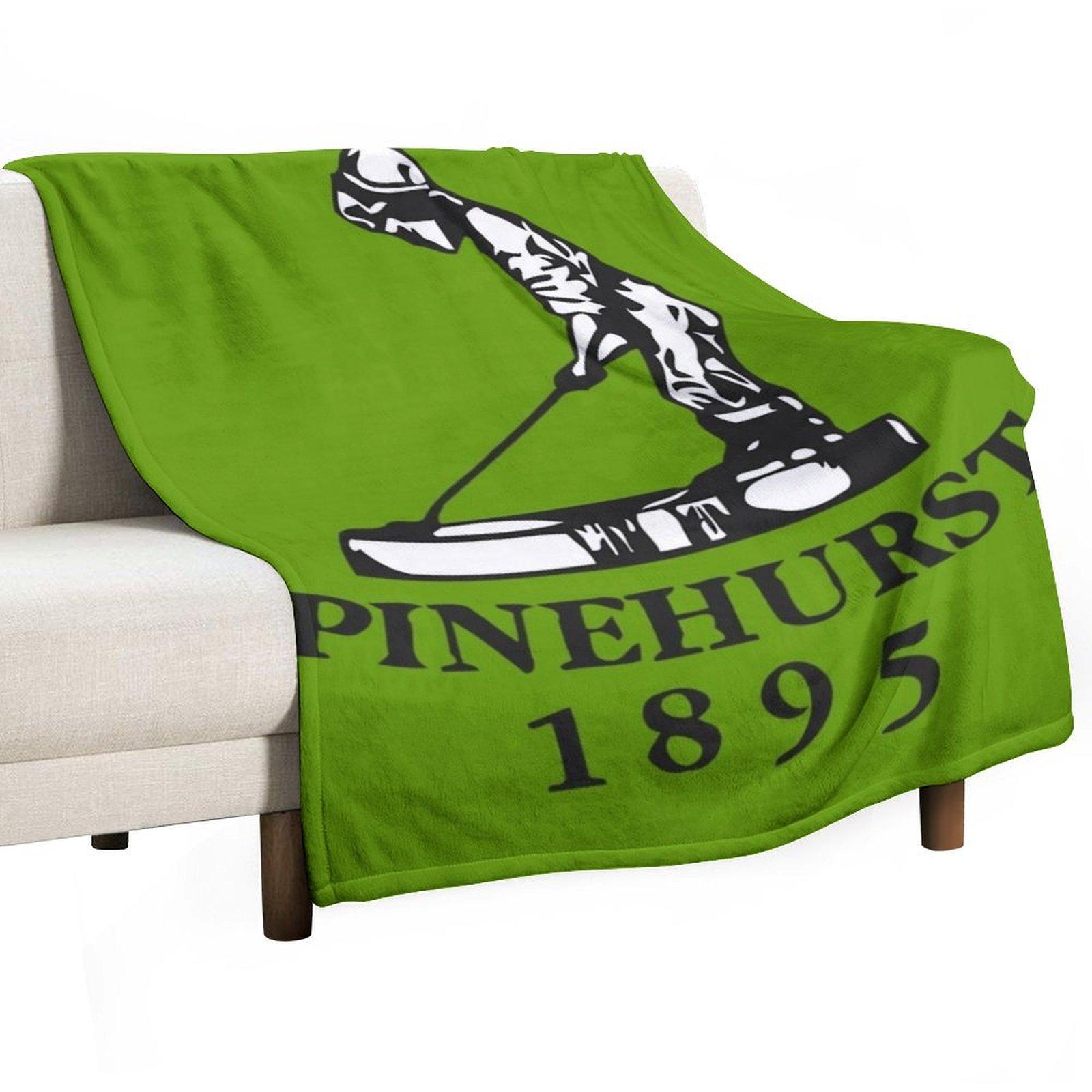 PINEHURST GOLF \t \t Throw Blanket bed plaid funny gift Bed Furrys Blankets 30x40in