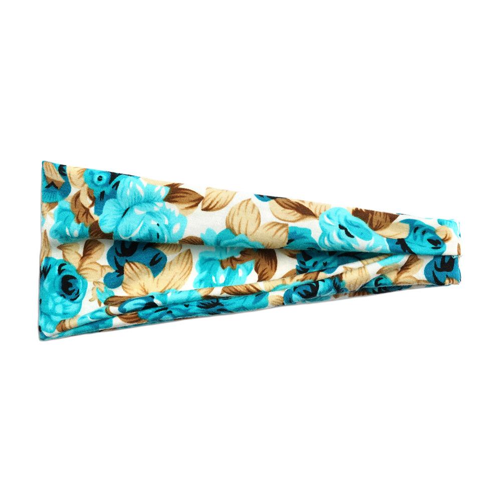 Flower Small Floral Series Women'S Sports Headband Yoga Headband Sweat-Absorbing Belt Antiperspirant Wide-Brimmed Headgear