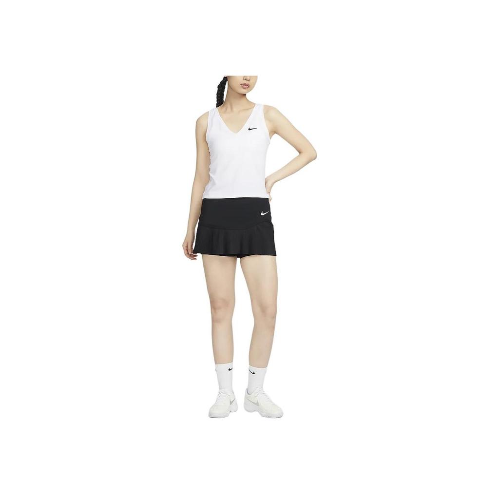 Nike Advantage Logo Print Quick-Dry Tennis Skirt Women skirts Black FD6533-010